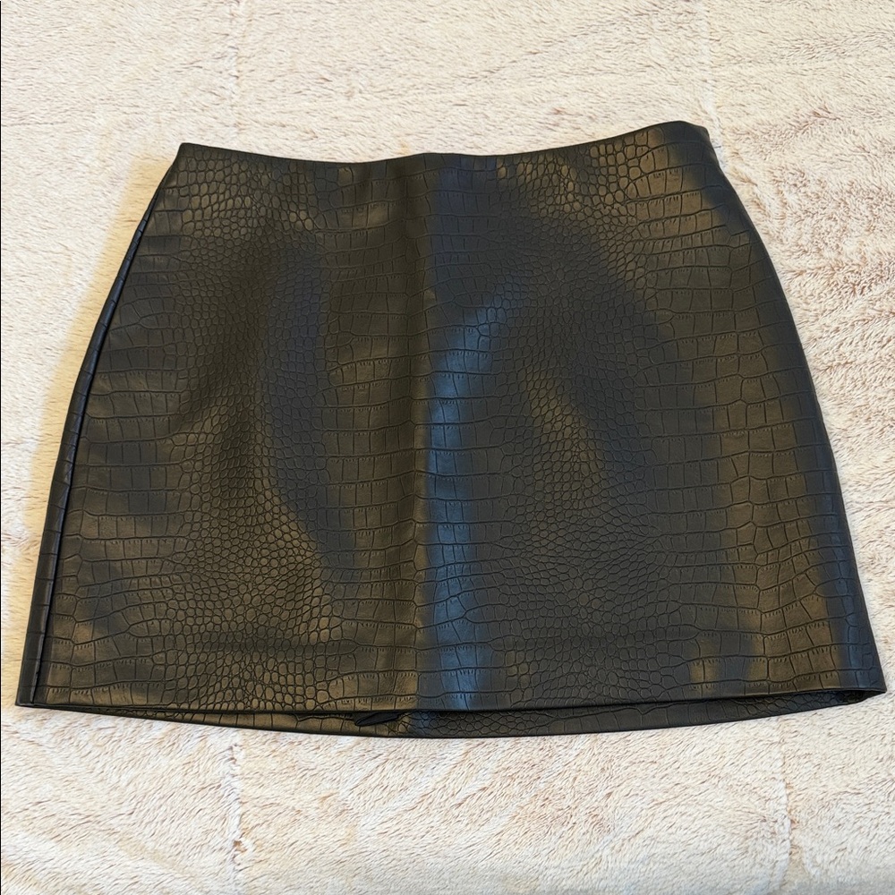 The A&F Scarlett Vegan Leather Mini Skort